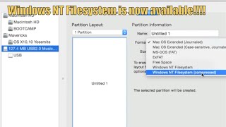 How to Format in NTFS with Disk Utility on OS X Yosemite [upl. by Peursem]