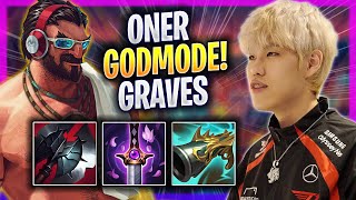 ONER LITERALLY GOD MODE WITH GRAVES  T1 Oner Plays Graves JUNGLE vs Xin Zhao  Season 2024 [upl. by Lashar211]