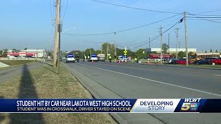 Student hospitalized after being struck by car near Lakota West High School [upl. by Eronel]