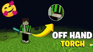 🤯MOST EPIC OFFHAND TORCH MOD For Minecraft 121🥰 [upl. by Cinom]