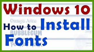 ✅ How to Install New Font in Windows 10 Windows 8 and Windows 7 in Hindi [upl. by Nnyloj]