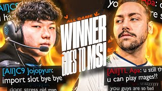 FLAMING EACHOTHER WHILE FIGHTING FOR MSI  TL VS C9 LCS SPRING 2024  CAEDREL [upl. by Yltsew224]