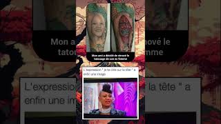 Le tatouage 😭 memes canva shorts humour funny [upl. by Burt]