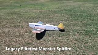 185 FT Flite Test Monster Spitfire legacy [upl. by Born]