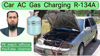 Car Air Conditioner gas charging [upl. by Elamef588]