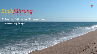 5 Werteströme im Unternehmen  Auswertung Beleg 1 [upl. by Tildie566]