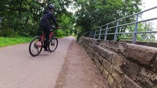 Bike Ride 2024 07 08 Mirfield Greenway Brighouse [upl. by Nivan697]