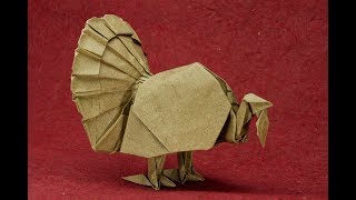 Thanksgiving origami turkey by John Szinger [upl. by Nosirrag680]