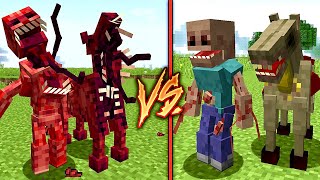 FERAL Parasites vs OLD Parasites Scape and Run Minecraft [upl. by Shanks]