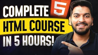 Complete HTML Tutorial in 1 Video 2024 [upl. by Niras168]