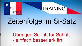 Übung zur Zeitenfolge im SiSatz  TRAINING by FIT FÜR FRANZE  Einfach besser erklärt [upl. by Spatola732]