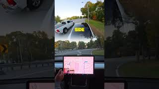 Tesla FSD Lane Change Fail shorts shortsvideo [upl. by Anirdnaxela]