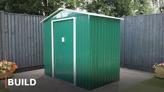 BUILD  Apex Metal Shed Installation [upl. by Porush133]