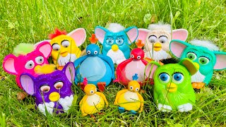 TOYS PLAYING Video TWIRLYWOOS Hide and Seek Game with Furby Figures [upl. by Uta89]