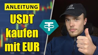 Tether USDT kaufen amp verkaufen mit Euro ✅ Einzahlen  Umtauschen  Versenden bei Binance Kucoin [upl. by Chadwick]