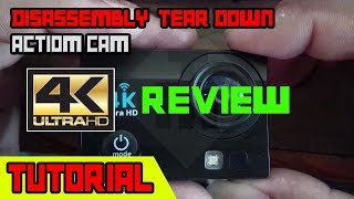 Disassembly Action Cam 4K Ultra HD  Review Full HD Video [upl. by Zelig]