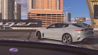 2018 Kia Stinger GT Shreds Tire While Drifting — Carscom [upl. by Cristiona]