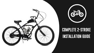 How to install a 2Stroke 66cc80cc bicycle engine kit [upl. by Alyahsal]