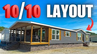 IM SO INTO THIS FLOOR PLAN 2100 sqft NEW manufactured home tour [upl. by Elylrac133]