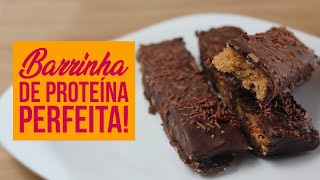 BARRINHA DE PROTEÍNA FÁCIL  Receita Fit Proteica para a Hora do Lanche [upl. by Haswell]