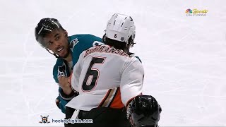 Erik Gudbranson vs Evander Kane Jan 27 2020 [upl. by Arehahs]