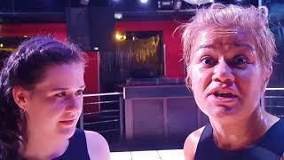 Angharad Bentley vs Davina Southwell Post Fight Interview ‘Lights Out’ June 29th Pryzm Nightclub [upl. by Enitsud732]