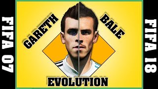 GARETH BALE evolution FIFA 07  FIFA 18 [upl. by Toomay]