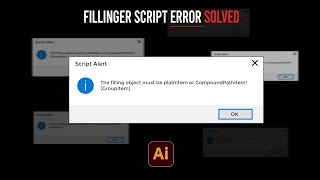 The filling object must be plathItem or CompoundPathItem GroupItem  Fillinger Script Error [upl. by Sanalda]