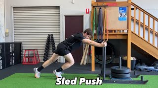 Exercise How To Sled Push [upl. by Dougy]