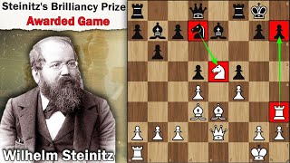 Steinitzs Brilliancy Prize Awarded Game  Wilhelm Steinitz vs Augustus Mongredien 1862 [upl. by Halona561]