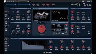 Waldorf Microwave 1 Micro Wave 1 Synthesizer software 1st load n play [upl. by Nivrag754]