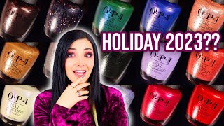 OPI Terribly Nice Holiday 2023 Nail Polish Collection Swatch and Review  KELLI MARISSA [upl. by Eisenberg]