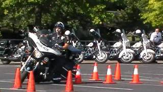 Victory Police Motorcycles and Officer Justin Schopfer Kansas competition [upl. by Ellebanna456]