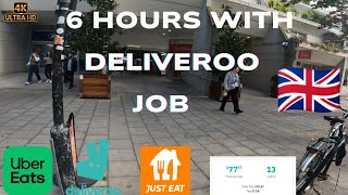 deliveroo rider week days delivery experience Uber eats food delivery jobs UK [upl. by Zumwalt232]