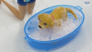 Barbie et son chien heure du bain  Démo en français [upl. by Akinas]