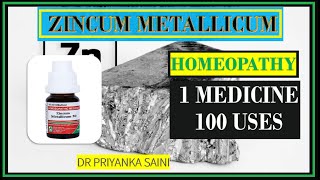 ZINCUM METALLICUM HOMEOPATHIC MEDICIENE  1 MEDICINE 100 USES  TREMOR drpriyankashomeopathy [upl. by Demetrius]