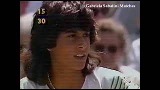 Gabriela Sabatini vs Martina Navratilova Wimbledon 1986 [upl. by Cristie]