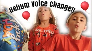 Funny Helium Voices  Inhaling Helium Balloons as a Family  Family Fun [upl. by Schoenfelder]