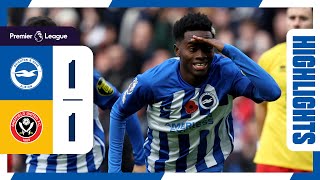 PL Highlights Brighton 1 Sheffield United 1 [upl. by Annaya]