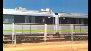 Namma Metro Green line Train at the Peenya depot [upl. by Eramal]