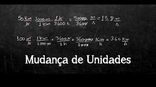 Aula 1  Mudança de Unidades usando o método da conversão em cadeia [upl. by Fredel]