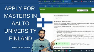 How to Apply in Aalto University Finland 2024  Aalto University Application Process [upl. by Acinoj553]