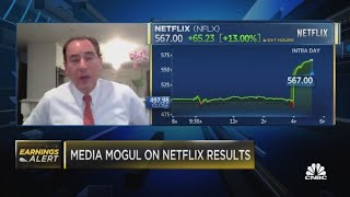 Tom Rogers breaks down Netflixs earnings [upl. by Helbonnas520]