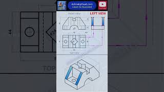 HOW TO DRAW Isometric Projection  ENGINEERING DRAWINGS  Short [upl. by Carrie]