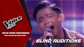 The Voice Kids Nevin Adam Garceniegos wakeup call to the coaches Blind Auditions [upl. by Fugate]