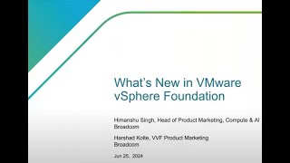 Whats New in VMware vSphere Foundation 52 [upl. by Norrabal]