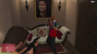 GTA 5  Michaels House Shootout  Six Star Escape RDE 311 [upl. by Ddet]