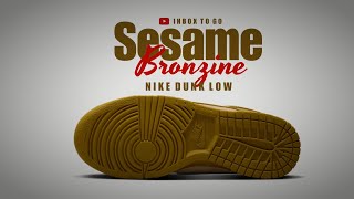 SESAME AND BRONZINE 2023 Nike Dunk Low DETAILED LOOK AND PRICE [upl. by Ettezyl544]