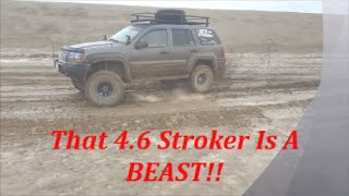 46 JEEP STROKER WJ MUDDING ON 33s WITH AND WITHOUT lOCKERS [upl. by Airetak247]