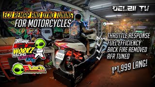 ECU REMAP AND DYNO TUNING FOR MOTORCYCLES  AFTERMARKET PIPES  ET WORKZ [upl. by Job]